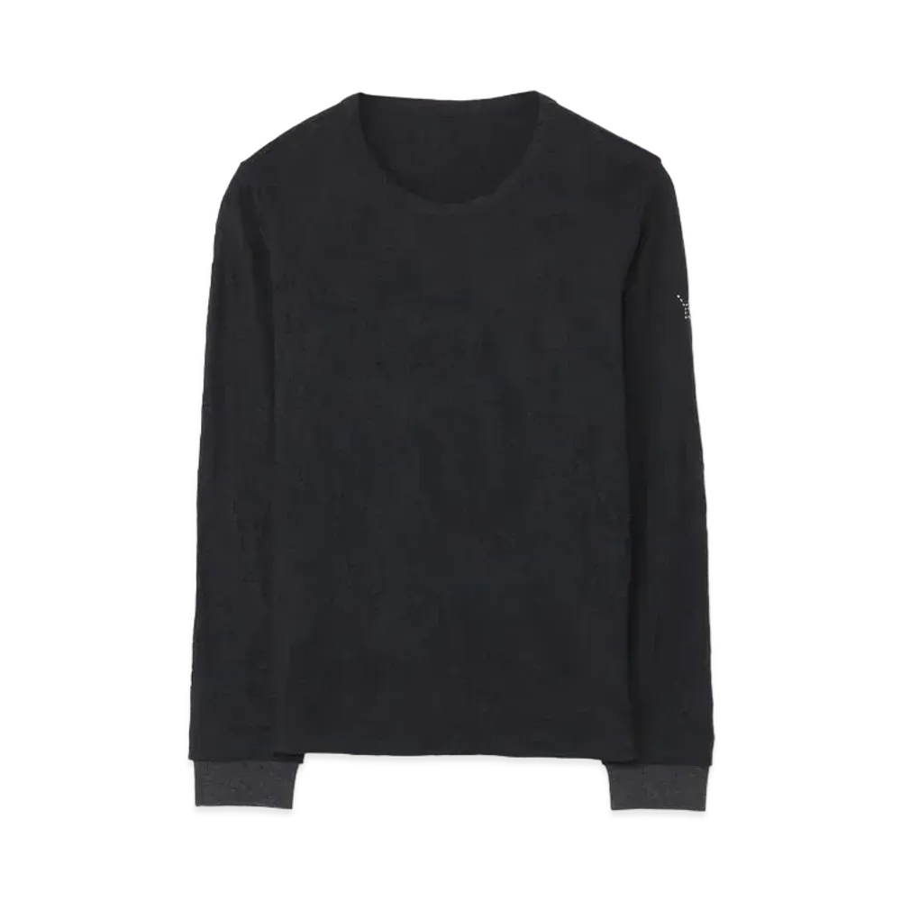 Yohji Yamamoto Y's PLAIN STITCH WRINKLE Y's STITCH LONG T "Black"