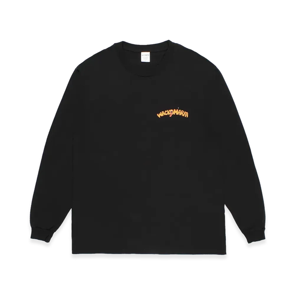 WACKO MARIA Tim Lehi / Washed Heavy Weight Long Sleeve T-Shirt "Black"