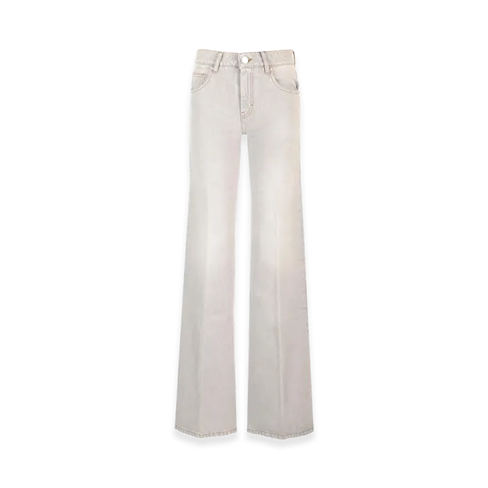 AMI PARIS Women's Faded Jeans "Gray"