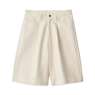 ssstein Double Weave Cotton Shorts "Cream"