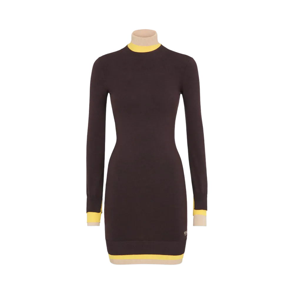 FENDI Women's Wool Dress "Purple"
