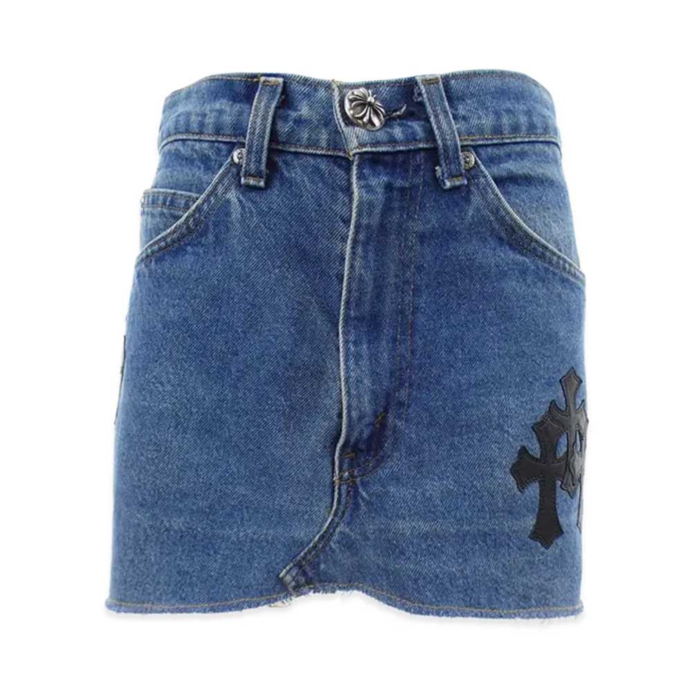 Chrome Hearts x Levi's Cross Patch Denim Skirt "Indigo Blue/Black"