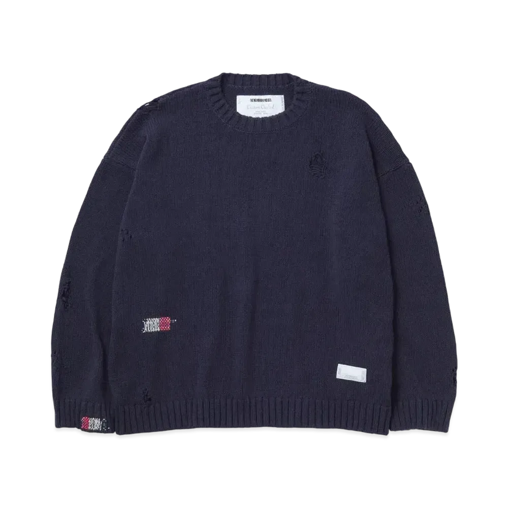 NEIGHBORHOOD Savage Crewneck Sweater "Navy"