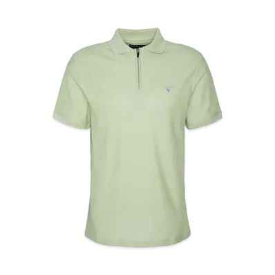 Barbour Half-Zip Polo Shirt "Green"