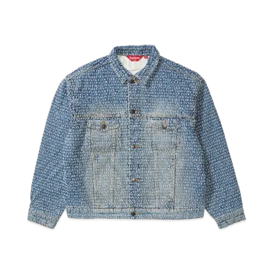 Supreme Fuck Stitch Denim Trucker Jacket "Blue"