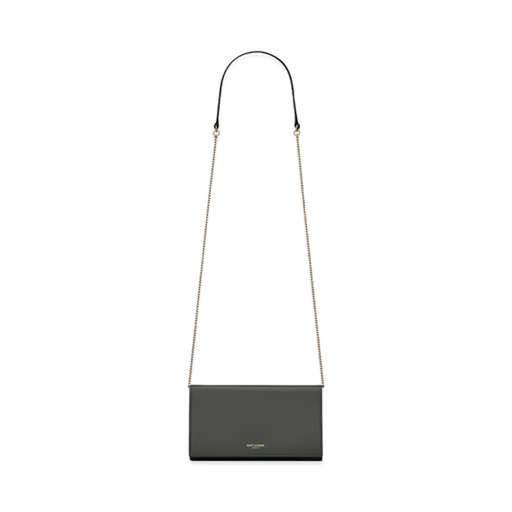Saint Laurent Saint Laurent Paris Mini Bag In Shiny Leather "Black"