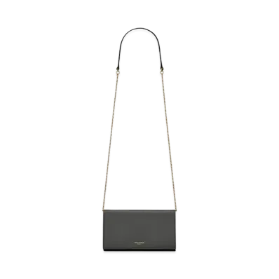 Saint Laurent Saint Laurent Paris Mini Bag In Shiny Leather "Black"