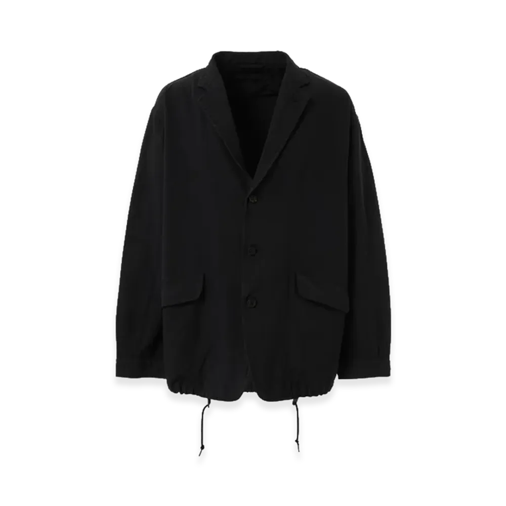 COMME des GARCONS HOMME Polyester Garment-Dyed Classic Jacket "Black"