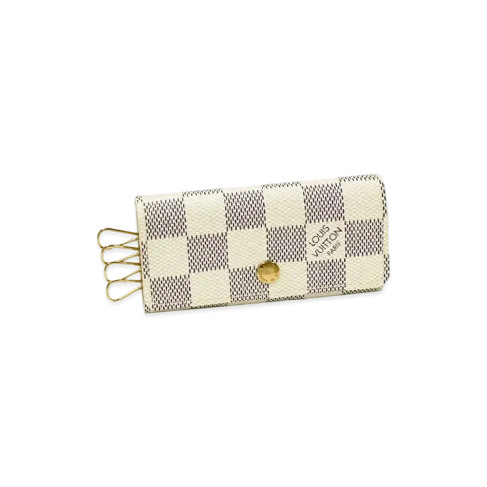 Louis Vuitton 4 Key Holder Damier Azur