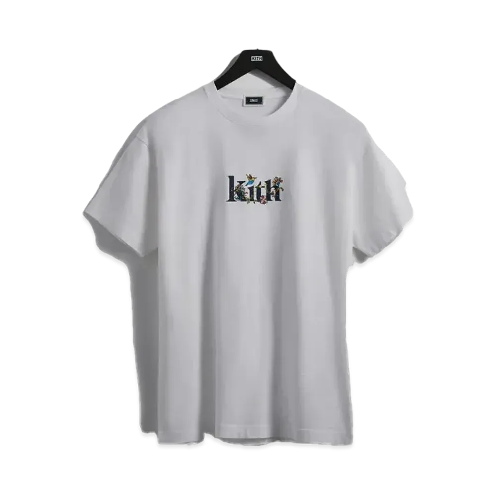 Kith Jacobean Serif Logo Vintage Tee "White"