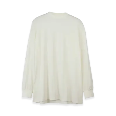 Y-3 Mock Neck Long Sleeve Top "Off White"