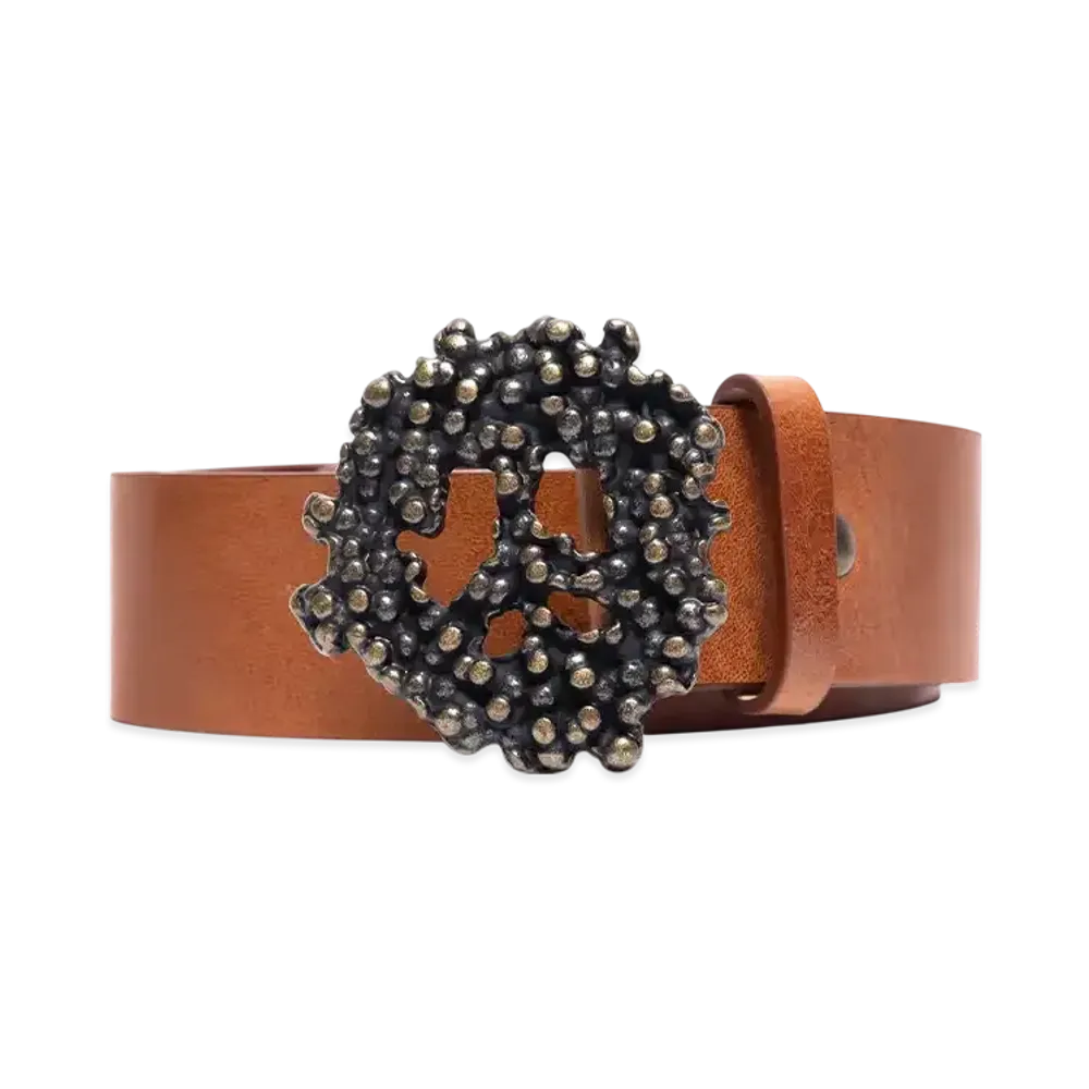 DENIM TEARS Peace Wreath Belt "Brown"
