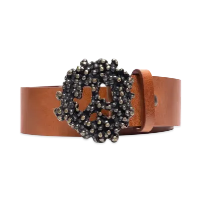 DENIM TEARS Peace Wreath Belt "Brown"
