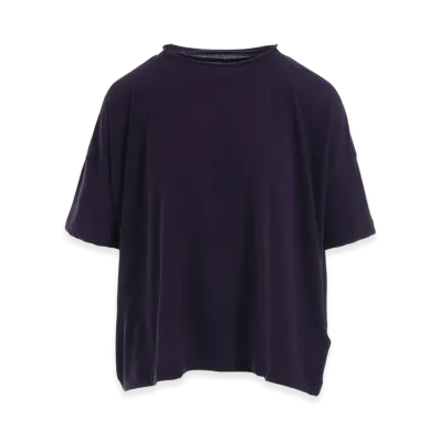 Y's 60/- Cotton Hard Twisted Half Sleeve T "Purple"