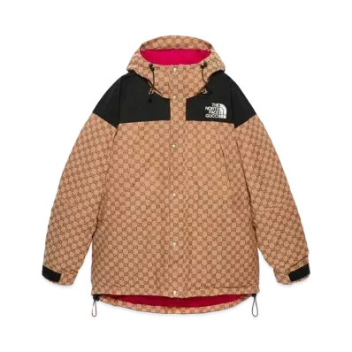 GUCCI × The North Face Down Jacket "Beige Ebony"