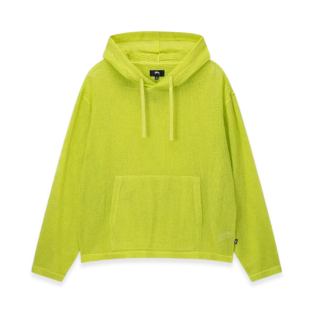 Stussy Cotton Mesh Hoodie "Lime"