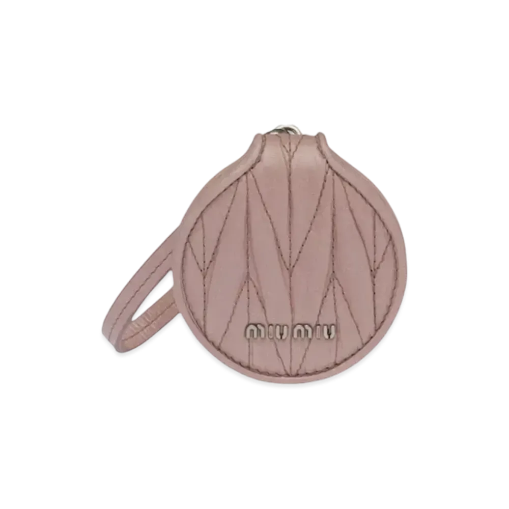 MIU MIU Materasse Shine Leather Mirror Case Rick "Pink"