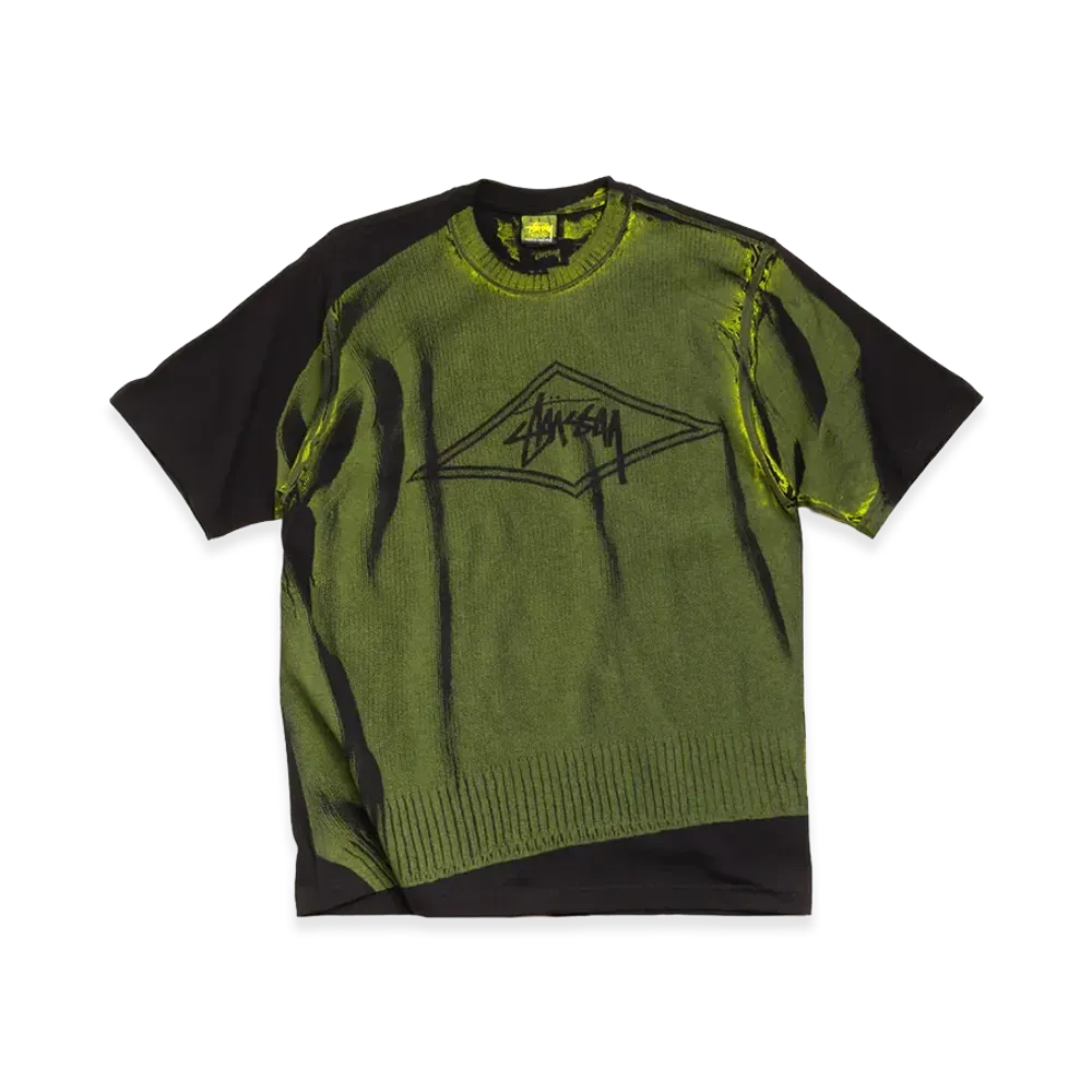 Stussy Sweater Tee "Black"