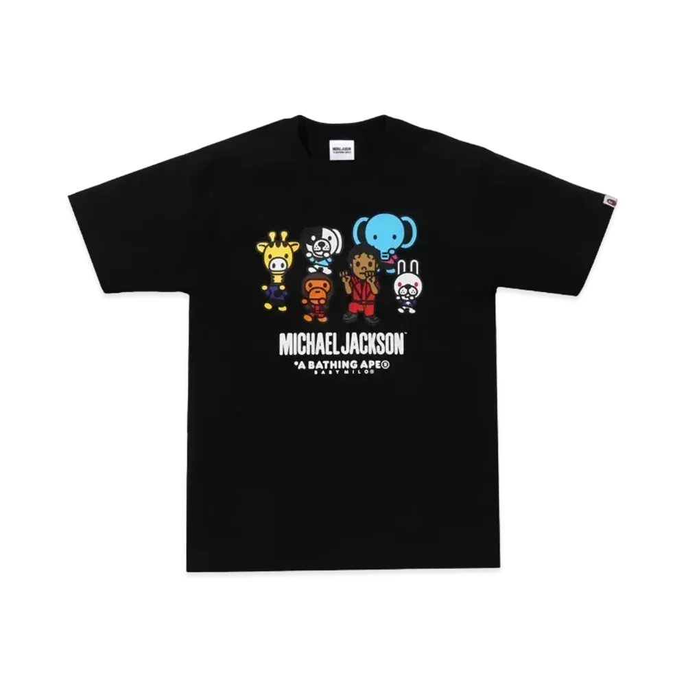 A BATHING APE x MICHAEL JACKSON Baby Milo Tee "Black"
