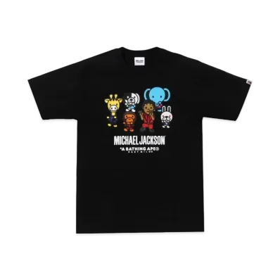 A BATHING APE x MICHAEL JACKSON Baby Milo Tee "Black"