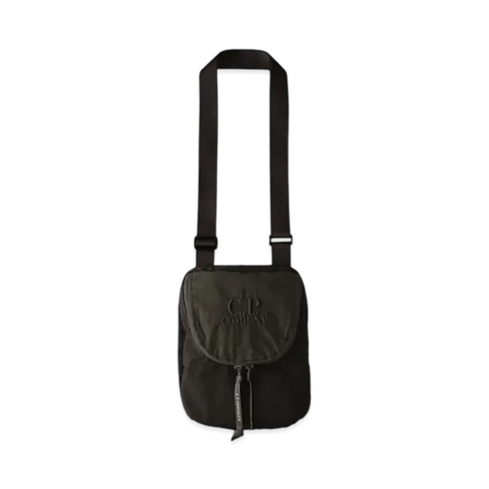 C.P. Company Plain Paper Touch Shoulder Bag "Black"