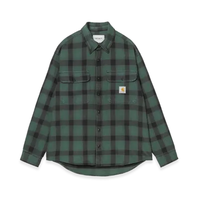 Carhartt WIP L/S Edmands Shirt Edmands Check "Natural/Kale Green"