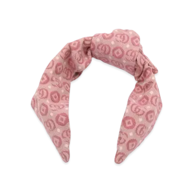 GUCCI Pink Children's Double G Cotton Headband