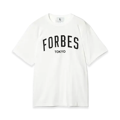 FRAGMENT x Forbes JAPAN College T-Shirt "White"