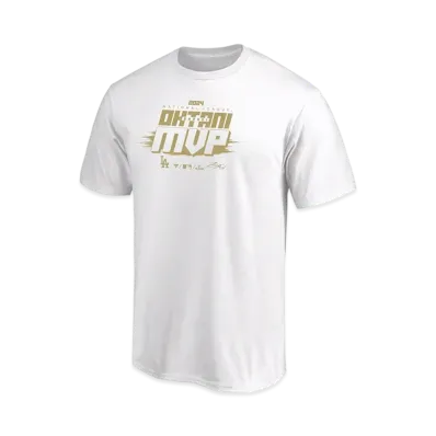 MLB Fanatics Dodgers Shohei Ohtani National League MVP 2024 Award Commemoration Name & Number Uniform Number T-Shirt "White"