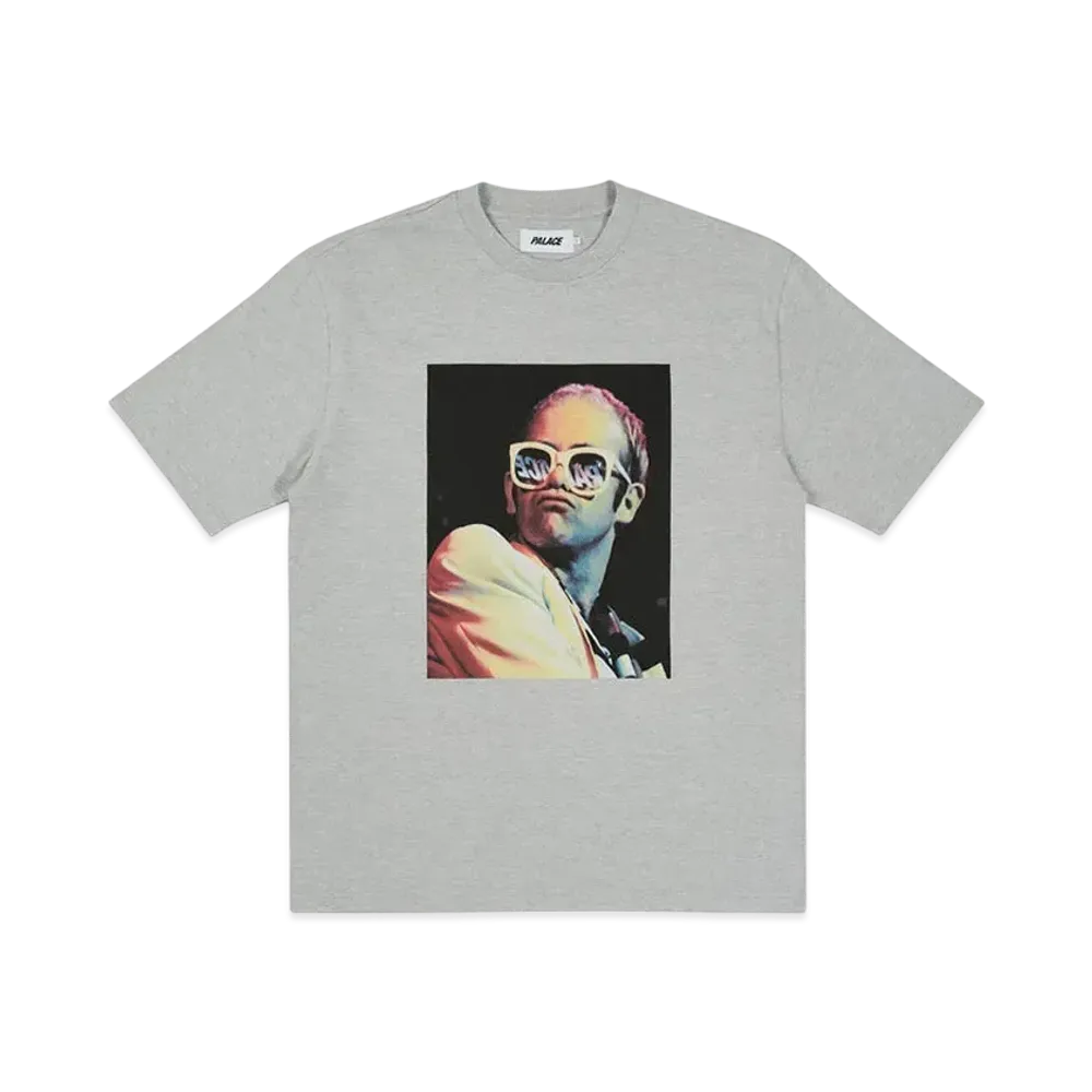 PALACE ELTON JOHN ICON T-SHIRT "Grey Marl"