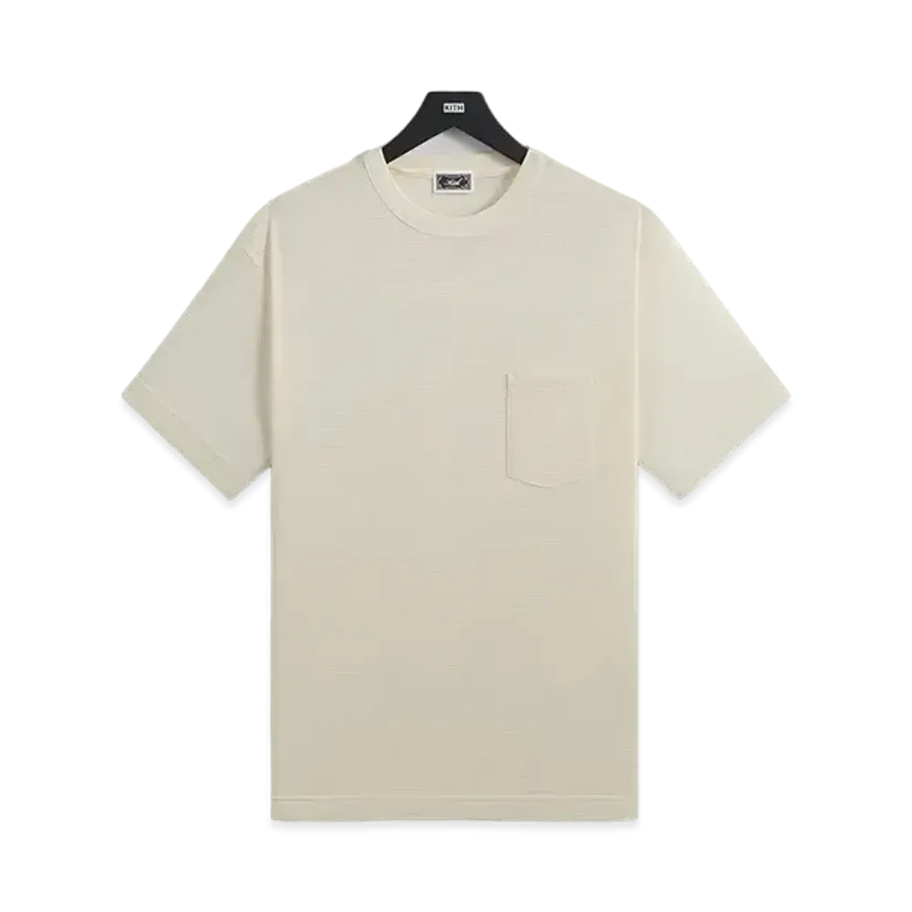 Kith Pointelle Mesh Leonard Pocket Tee "Sandrift"