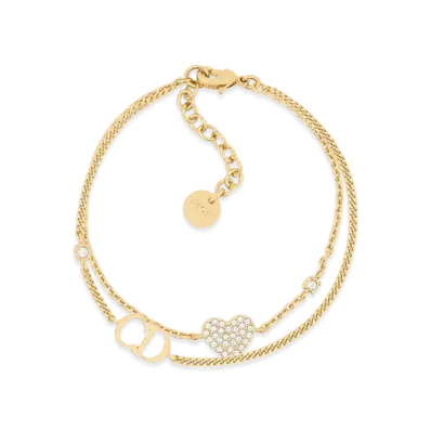 Dior Clair D Lune Bracelet Metal and Crystals "Gold/Silver"