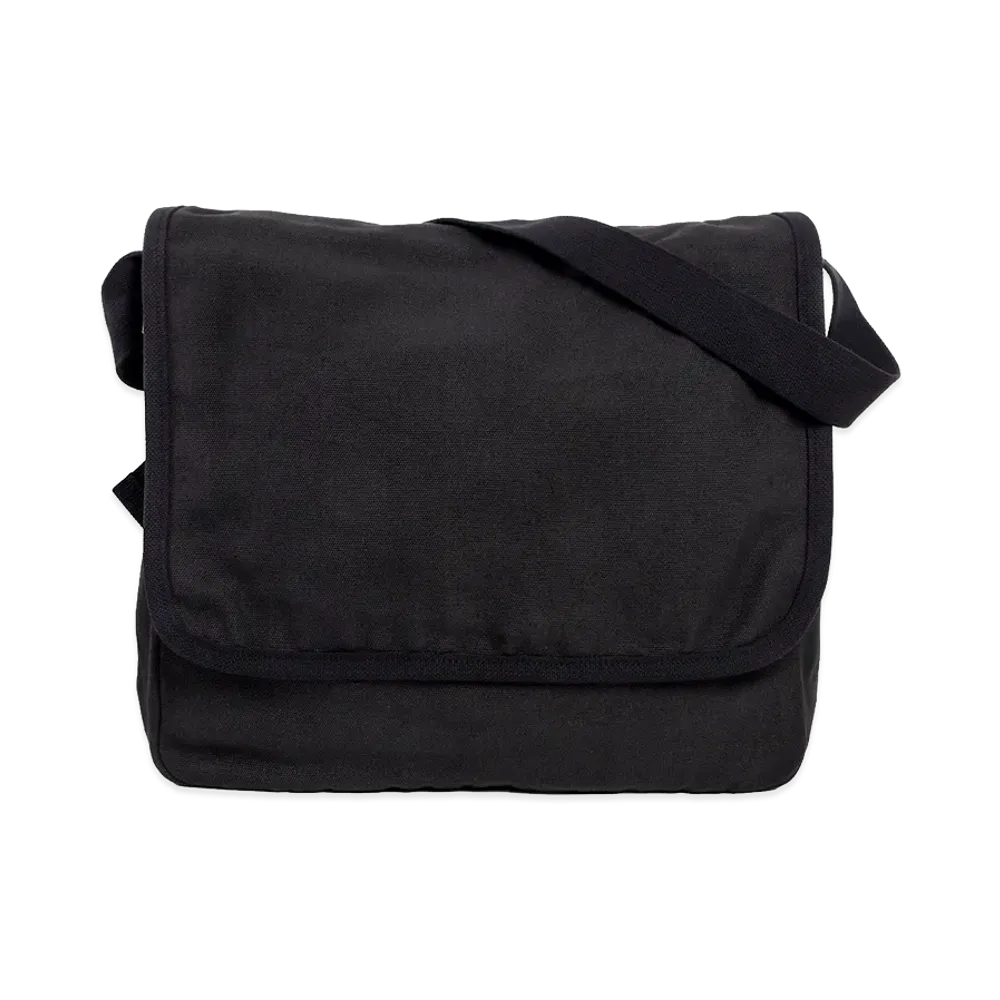 COMOLI Hemp Duck Shoulder Bag "Black"