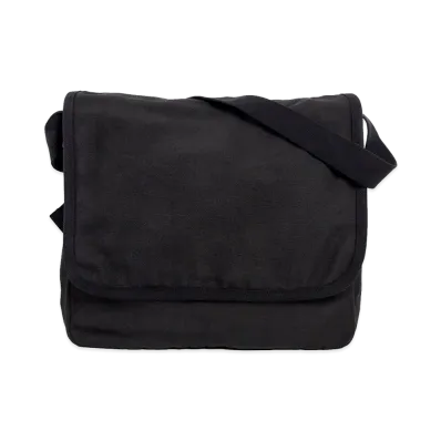 COMOLI Hemp Duck Shoulder Bag "Black"