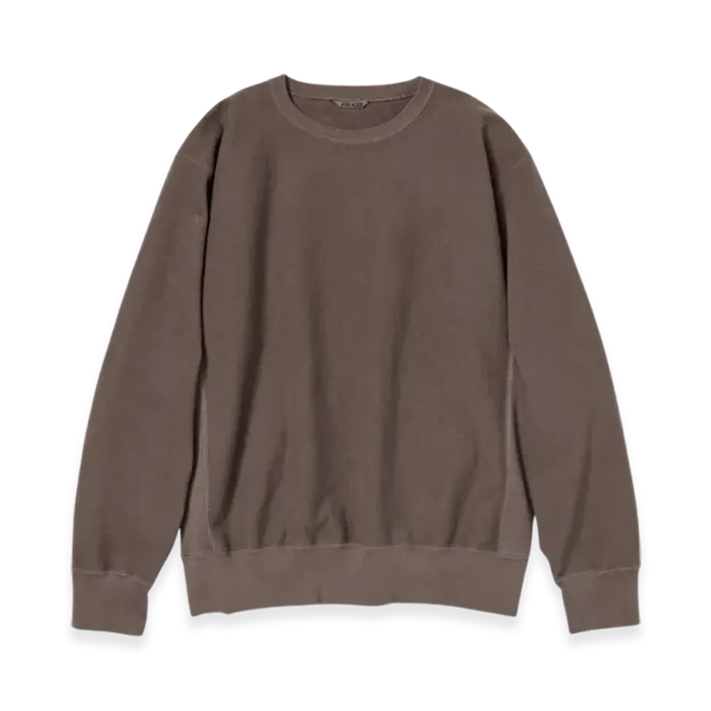 AURALEE Super Milled Sweat P/O "Brown"