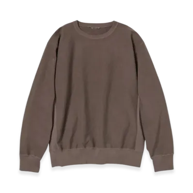 AURALEE Super Milled Sweat P/O "Brown"