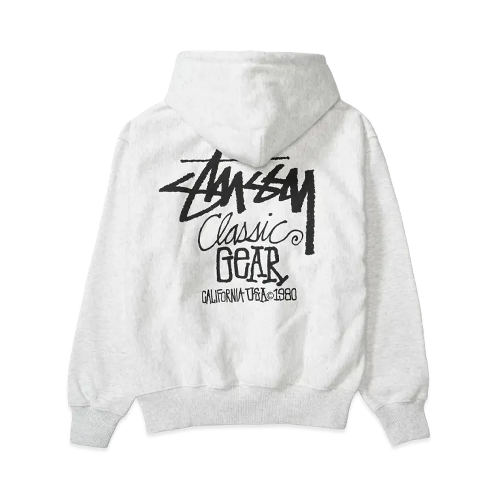 Stussy Classic Gear Hoodie "Ash Heather"