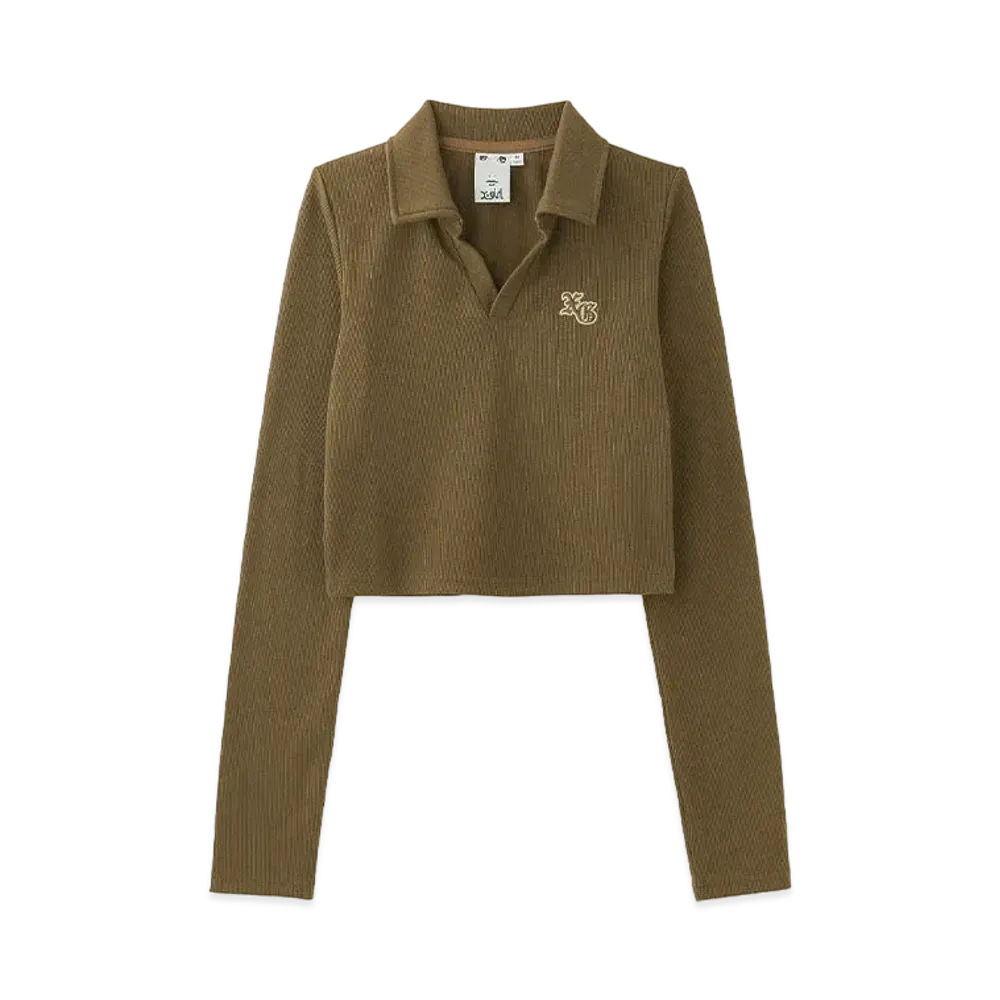 X-Girl Baby Polo Top "Brown"