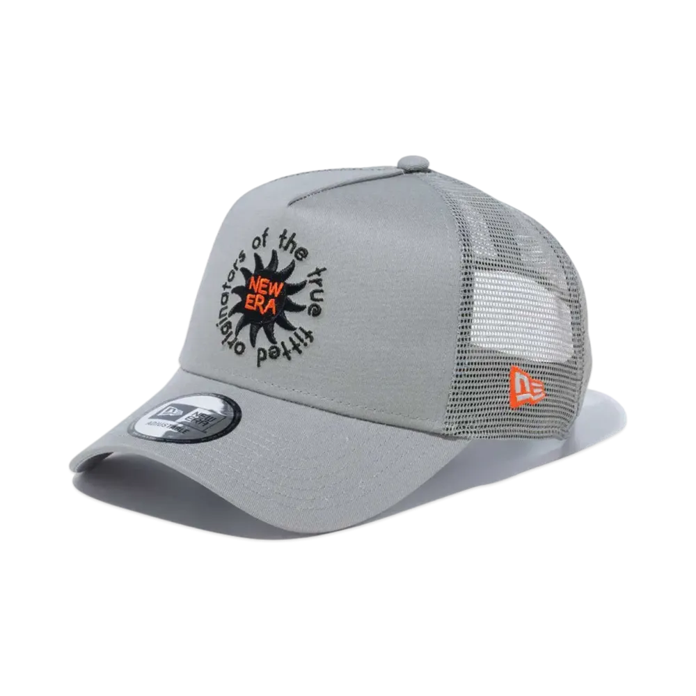 NEW ERA 9Forty A-Frame Tracker Botanical Logo 'New Era Outdoor' "Grey"