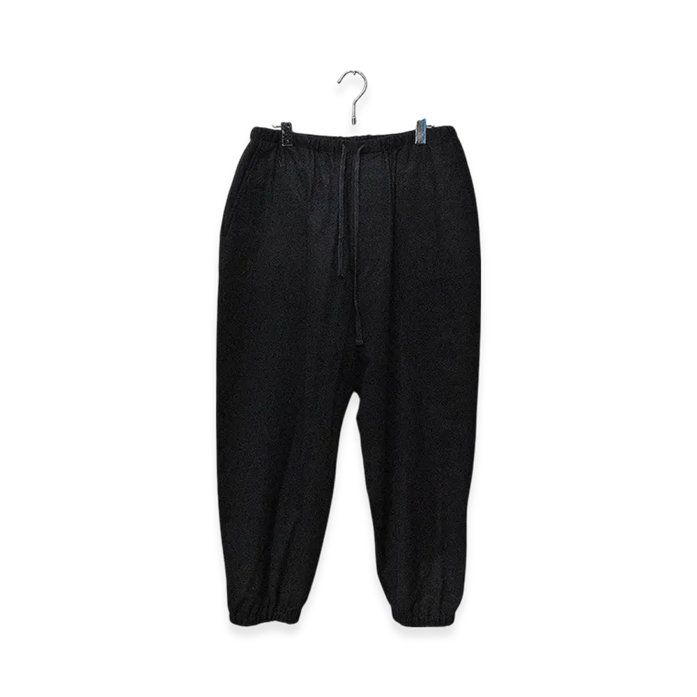 COMOLI Cashmere Drawstring Pants "Navy"