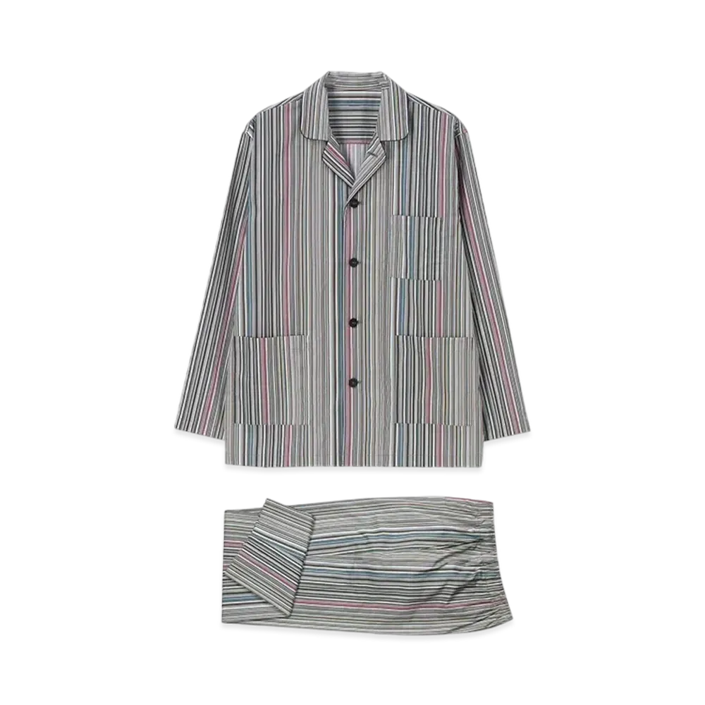 Paul Smith Signature Stripe Pajama Set "Chacoalgray"