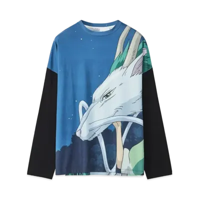 LOEWE x Spirited Away Haku Allover Print T-shirt In Cotton "Multicolor"