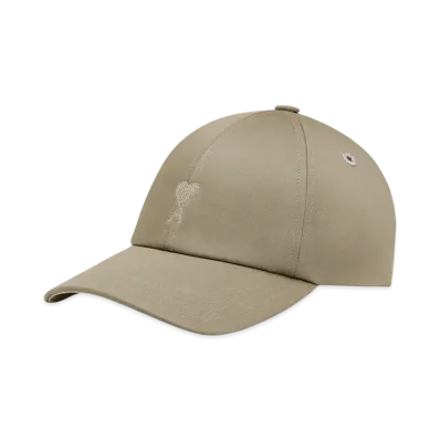 AMI PARIS Amidoucourt Embroidered Cap "Laurier/Gingembre"