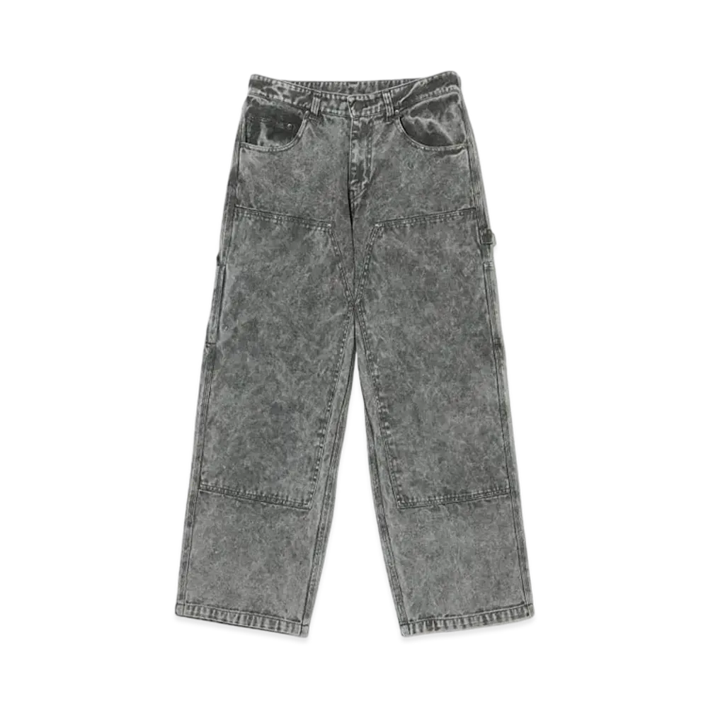BEAMS FUTURE ARCHIVE Boro Double Knee Work Pant "Black"