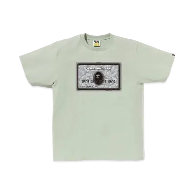 A BATHING APE Bapec Online ExclusiveBape Card Tee "Green/Silver"