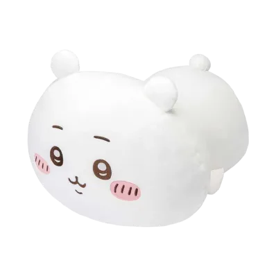 Gray Parka Service -Chiikawa Mochifuwa Collection- B Prize Lying down Plush Chiikawa