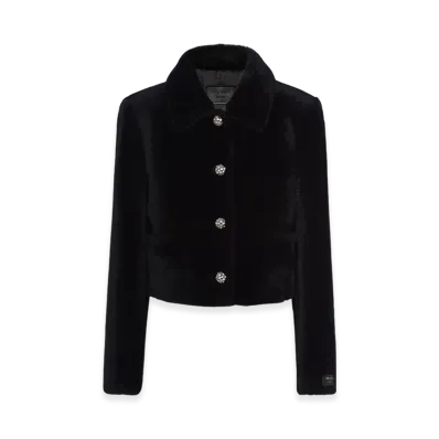 PRADA Women's Shearling Jacket "Black"