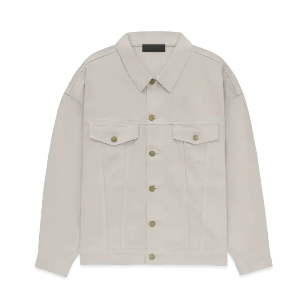 FEAR OF GOD ESSENTIALS Denim Jacket "Silver Cloud"