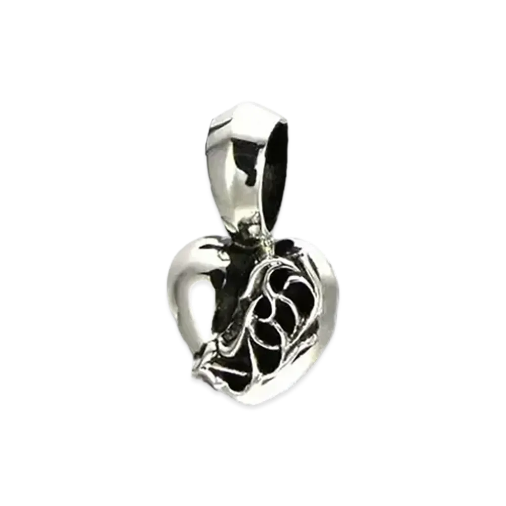Chrome Hearts Heart Pendant / Plain Bail "Silver"