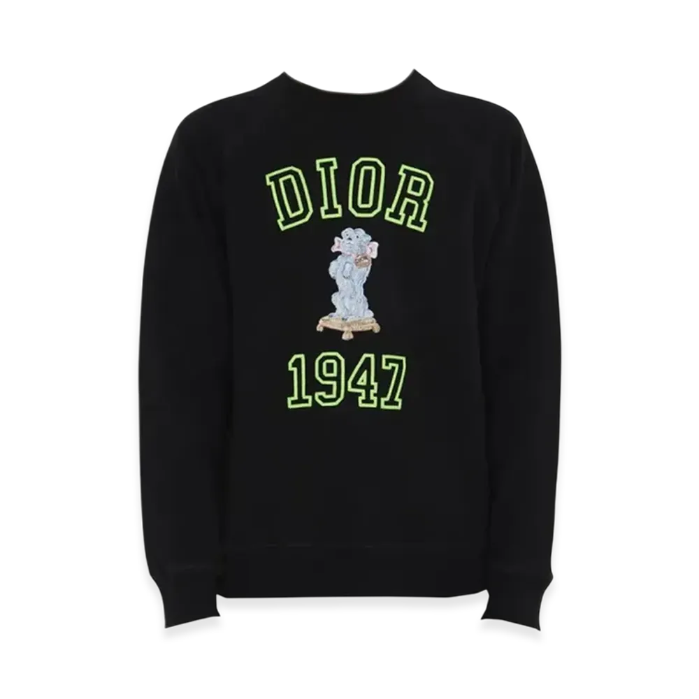 Dior Embroidered Crewneck Bobby Sweatshirt "Black"